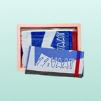 Vaat theedoek en handdoek set Blauw