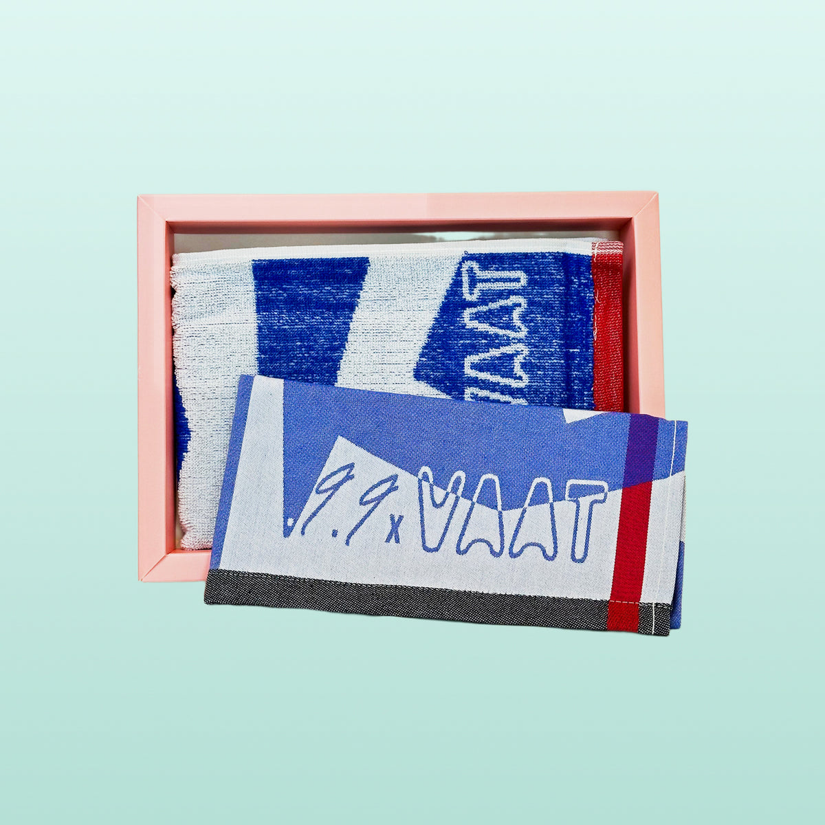 Vaat theedoek en handdoek set Blauw