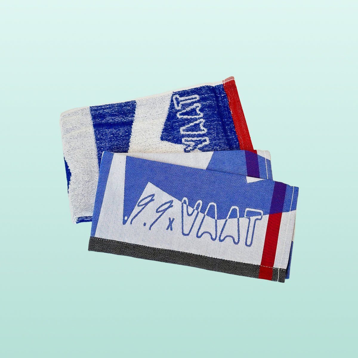 Vaat theedoek en handdoek set Blauw
