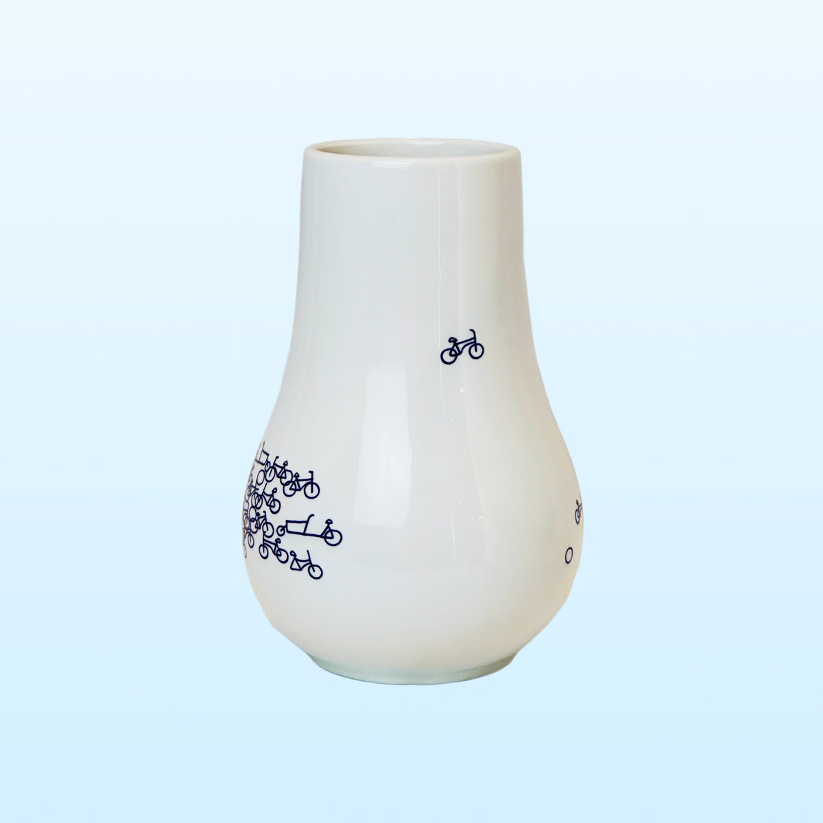Heinen Delfts Blauw vaas De Blauwe Fiets nr. 1