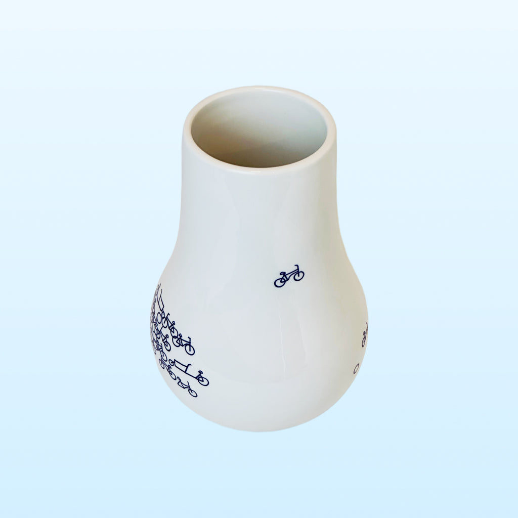 Heinen Delfts Blauw vaas De Blauwe Fiets nr. 1