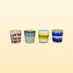 HKliving 70s ceramics eierdopjes Vibrance (set van 4)